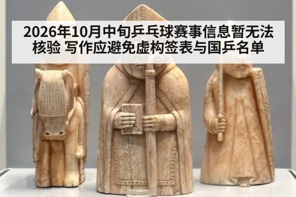 2026年10月中旬乒乓球赛事信息暂无法核验 写作应避免虚构签表与国乒名单